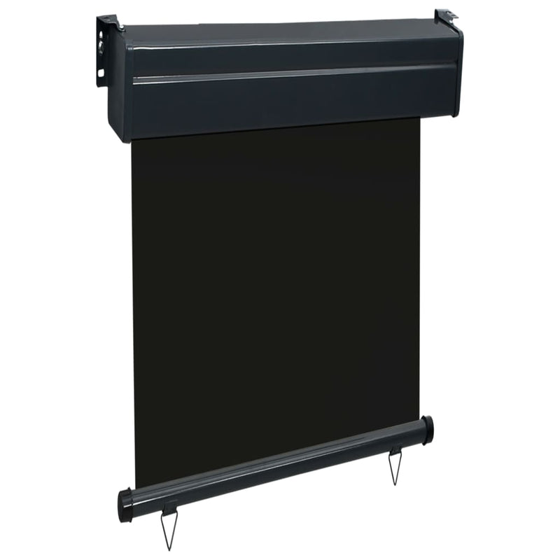 vidaXL fekete erkély oldalnapellenző 65 x 250 cm