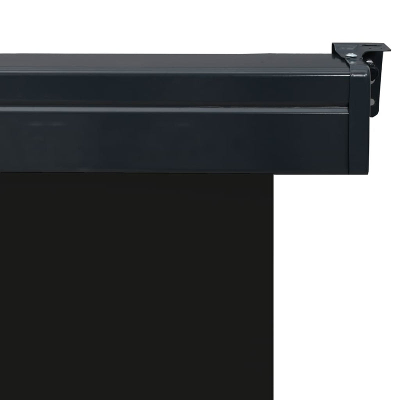 vidaXL fekete erkély oldalnapellenző 65 x 250 cm