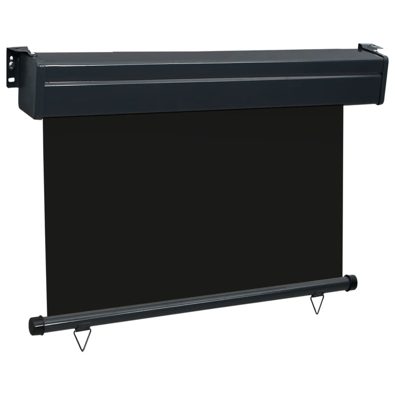 vidaXL fekete erkély oldalnapellenző 85 x 250 cm