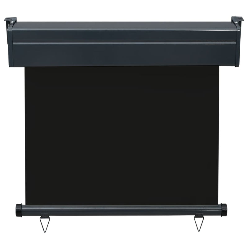 vidaXL fekete erkély oldalnapellenző 85 x 250 cm