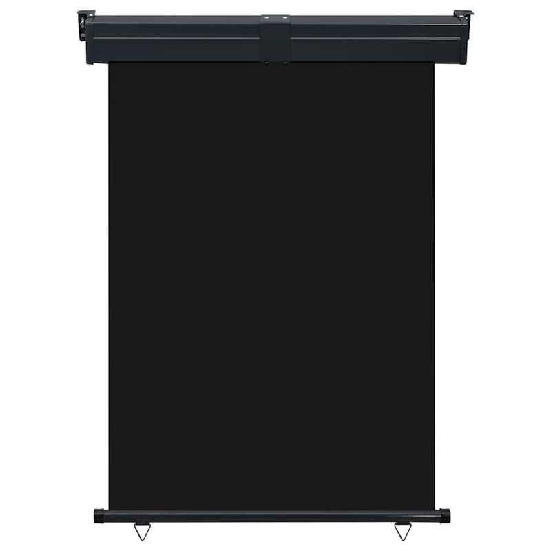 vidaXL fekete erkély oldalnapellenző 125 x 250 cm