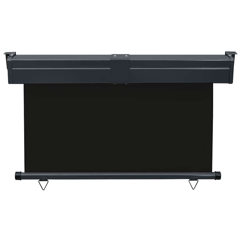 vidaXL fekete erkély oldalnapellenző 125 x 250 cm