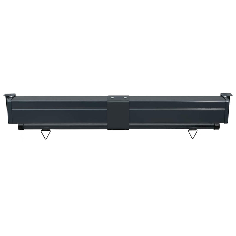 vidaXL fekete erkély oldalnapellenző 125 x 250 cm