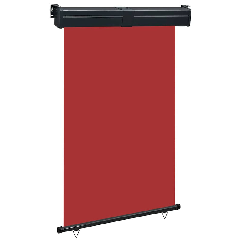 vidaXL piros oldalsó terasznapellenző 125 x 250 cm