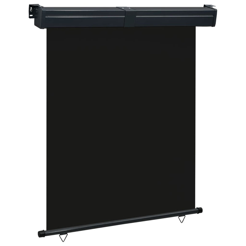 vidaXL fekete erkély oldalnapellenző 145 x 250 cm