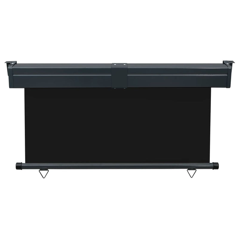 vidaXL fekete erkély oldalnapellenző 145 x 250 cm