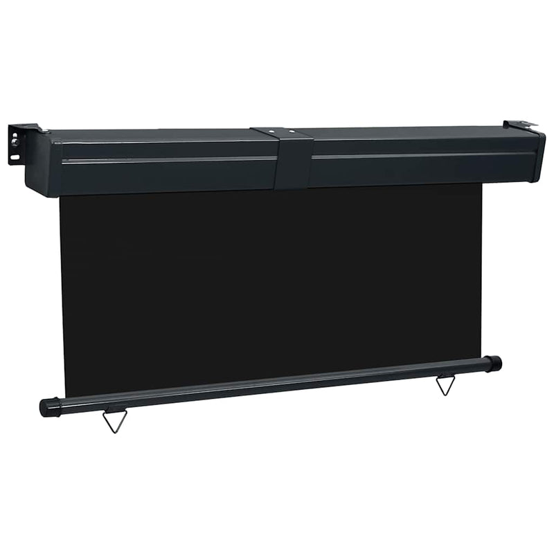 vidaXL fekete erkély oldalnapellenző 175 x 250 cm