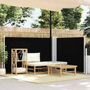 vidaXL fekete behúzható oldalsó napellenző 100 x 600 cm