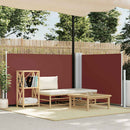 vidaXL barna behúzható oldalsó napellenző 100 x 600 cm