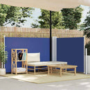 vidaXL kék behúzható oldalsó napellenző 100 x 600 cm