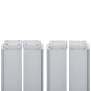 vidaXL piros behúzható oldalsó napellenző 100 x 600 cm