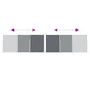 vidaXL antracitszürke behúzható oldalsó napellenző 120 x 600 cm