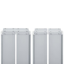 vidaXL antracitszürke behúzható oldalsó napellenző 120 x 600 cm