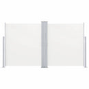vidaXL krémszínű behúzható oldalsó napellenző 140 x 600 cm