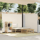 vidaXL krémszínű behúzható oldalsó napellenző 140 x 600 cm