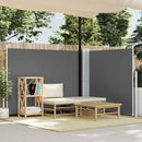 vidaXL antracitszürke behúzható oldalsó napellenző 140 x 600 cm