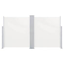 vidaXL krémszínű behúzható dupla teraszi napellenző 170 x 600 cm