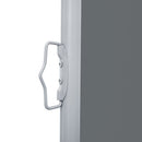 vidaXL antracitszürke behúzható oldalsó napellenző 120 x 1000 cm