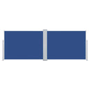 vidaXL kék behúzható oldalsó napellenző 120 x 1000 cm