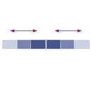 vidaXL kék behúzható oldalsó napellenző 120 x 1000 cm