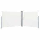 vidaXL krémszínű behúzható oldalsó napellenző 140 x 1000 cm