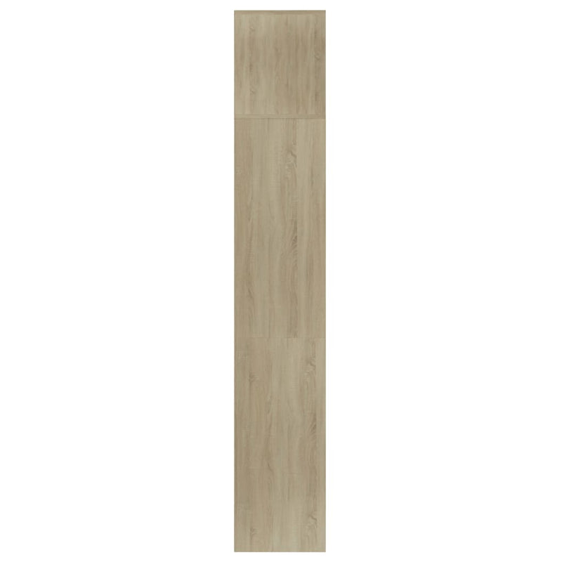 vidaXL 3-részes sonoma színű könyv-/TV-szekrényszett 180x30x180 cm