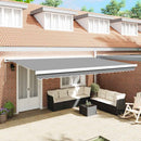 vidaXL Napernyő keret Fehér 450 × 300 cm Alumínium