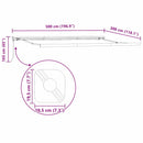 Napernyő Fehér 5 x 3 m Fém