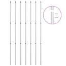 vidaXL ezüstszínű horganyzott acél drótkerítés póznákkal 15 x 1,5 m