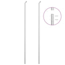 vidaXL ezüstszínű horganyzott acél drótkerítés póznákkal 15 x 1,5 m