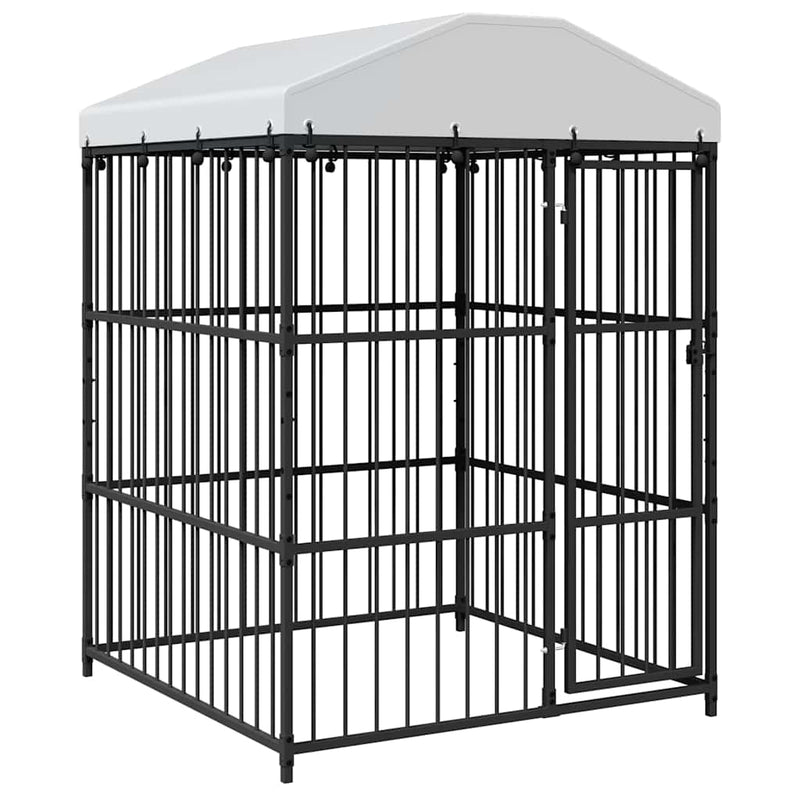 vidaXL kültéri kutyakennel tetővel 150 x 150 x 210 cm