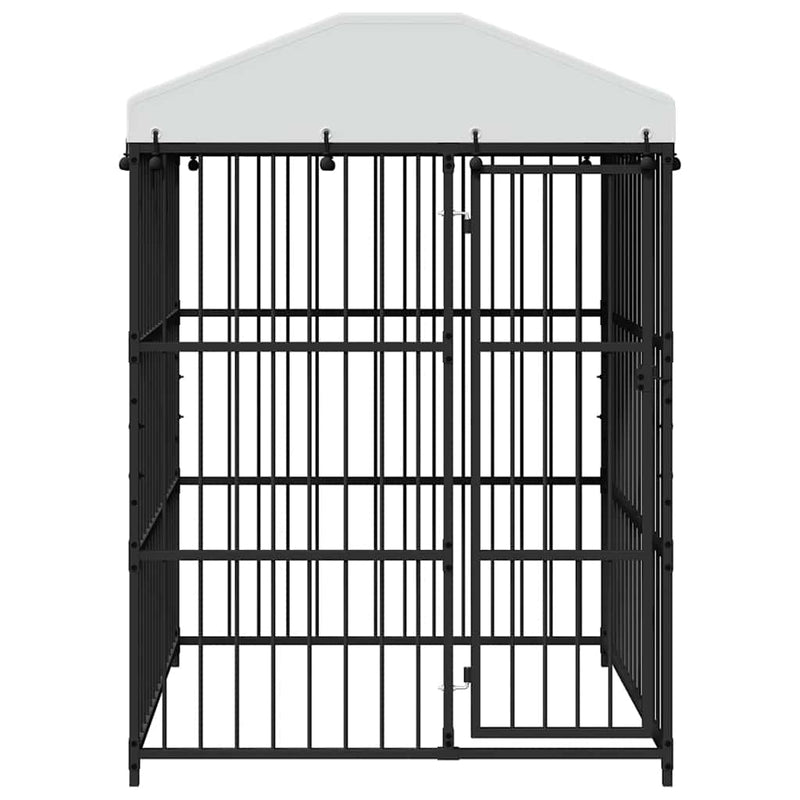 vidaXL kültéri kutyakennel tetővel 150 x 150 x 210 cm