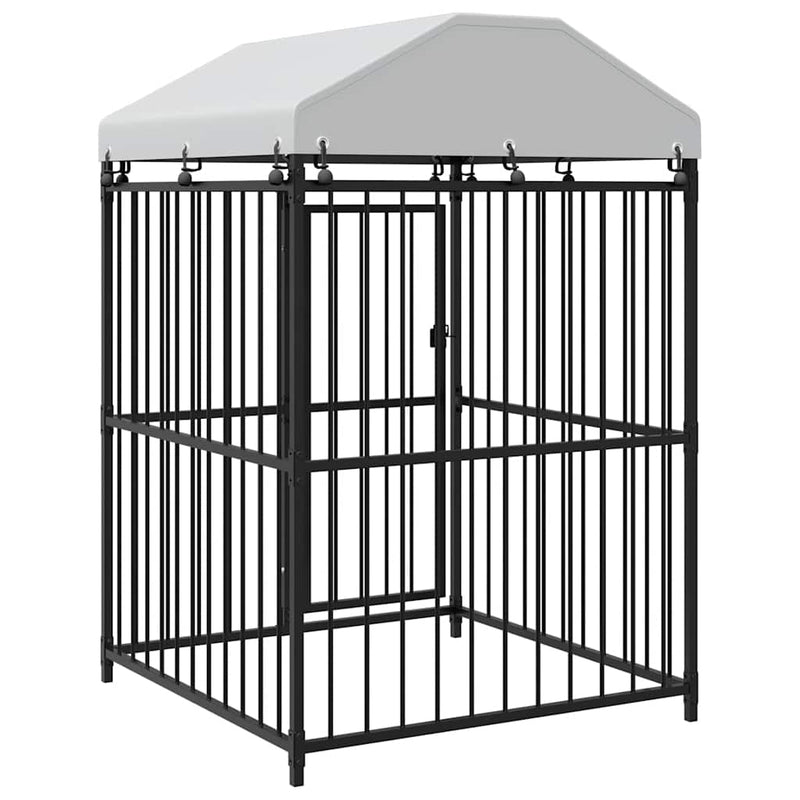 vidaXL kültéri kutyakennel tetővel 120 x 120 x 150 cm