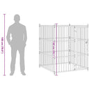 vidaXL kültéri kutyakennel 120 x 120 x 150 cm