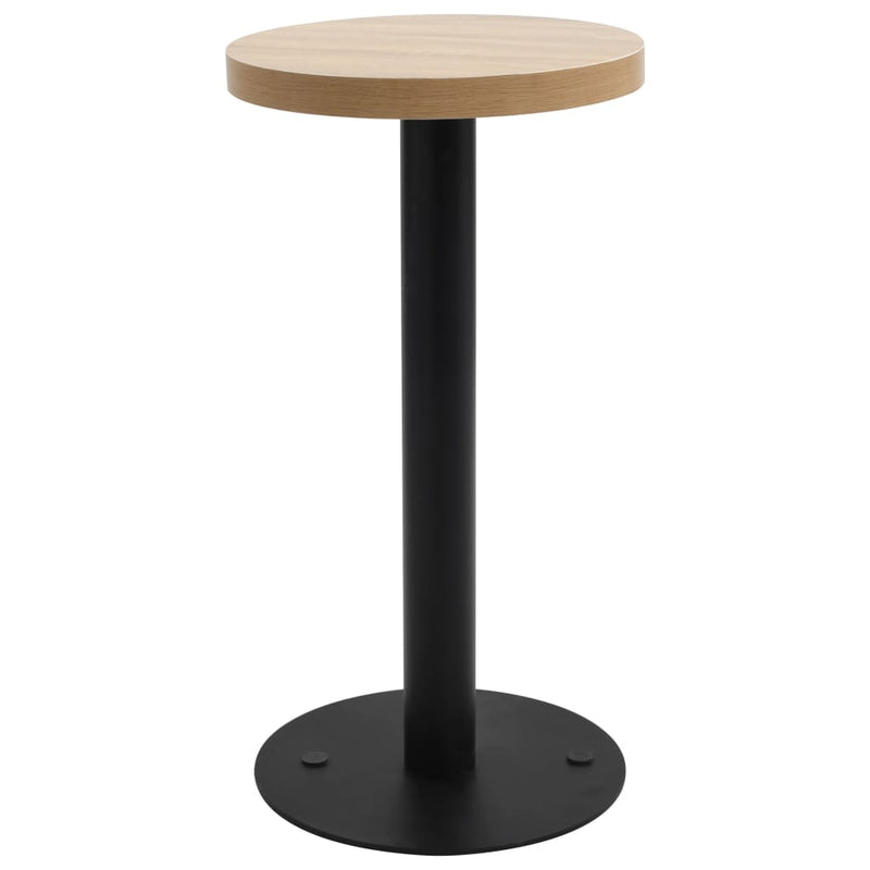 vidaXL világosbarna MDF bisztróasztal 40 cm