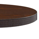 vidaXL sötétbarna MDF bisztróasztal 50 cm