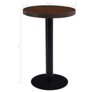 vidaXL sötétbarna MDF bisztróasztal 50 cm