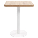 vidaXL világosbarna MDF bisztróasztal 60 x 60 cm