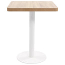 vidaXL világosbarna MDF bisztróasztal 60 x 60 cm