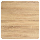 vidaXL világosbarna MDF bisztróasztal 60 x 60 cm