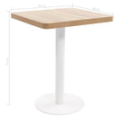 vidaXL világosbarna MDF bisztróasztal 60 x 60 cm