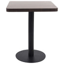 vidaXL sötétbarna MDF bisztróasztal 60 x 60 cm