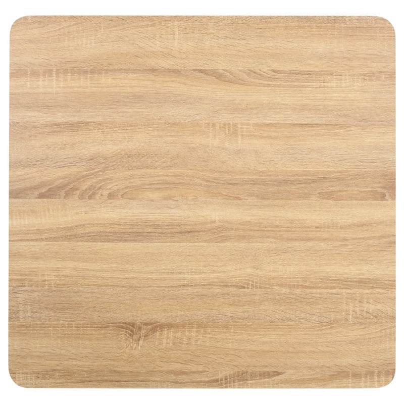 vidaXL világosbarna MDF bisztróasztal 80 x 80 cm