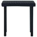 vidaXL fekete polyrattan kerti teázóasztal 40 x 40 x 40 cm