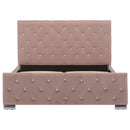 vidaXL rózsaszín bársony ágykeret 120 x 200 cm