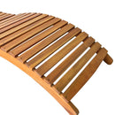 vidaXL | Napozóágy | 1-személy barna 55 x 184 x 64cm Tömör Akácfa