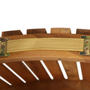 vidaXL | Napozóágy | párnával sötétszürke 55 x 184 x 64cm Tömör Akácfa