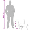 vidaXL tömör akácfa kerti szék párnával