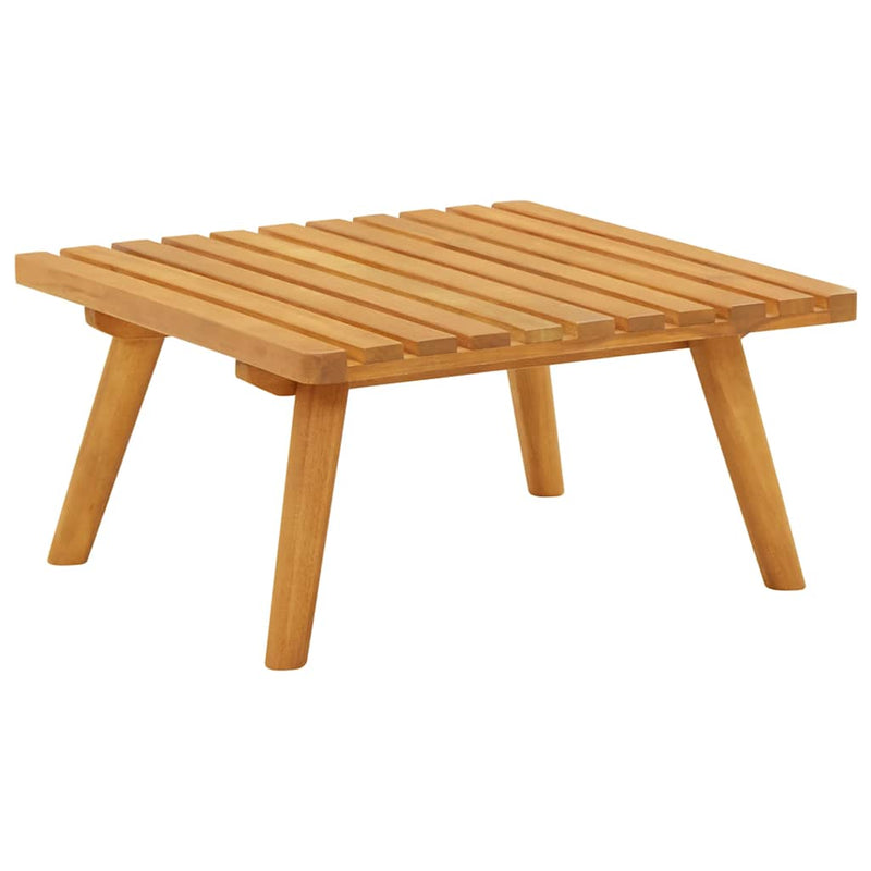 vidaXL tömör akácfa kerti lábzsámoly párnával 60 x 60 x 29 cm