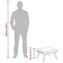 vidaXL tömör akácfa kerti lábzsámoly párnával 60 x 60 x 29 cm